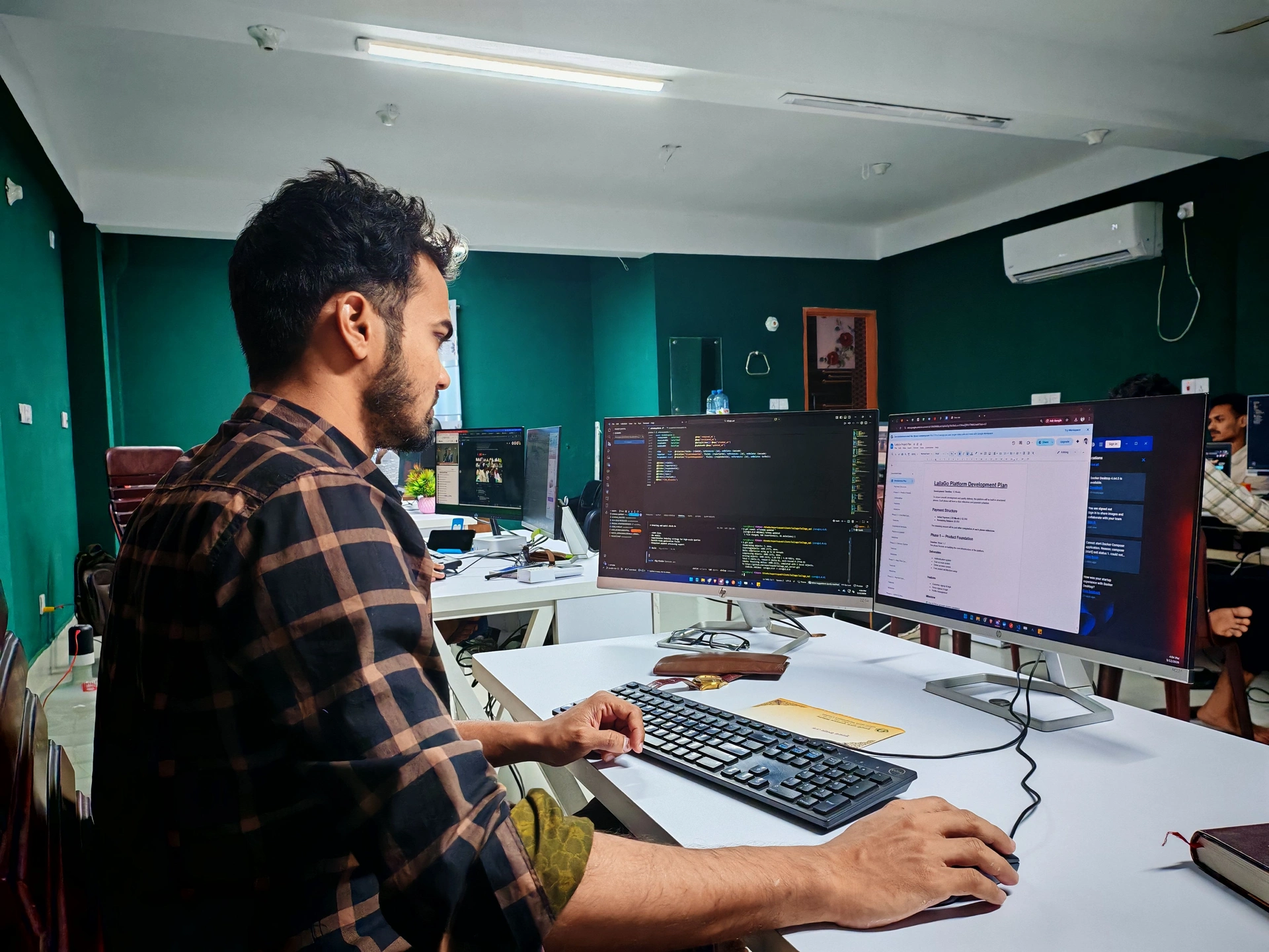 Developer building enterprise applications